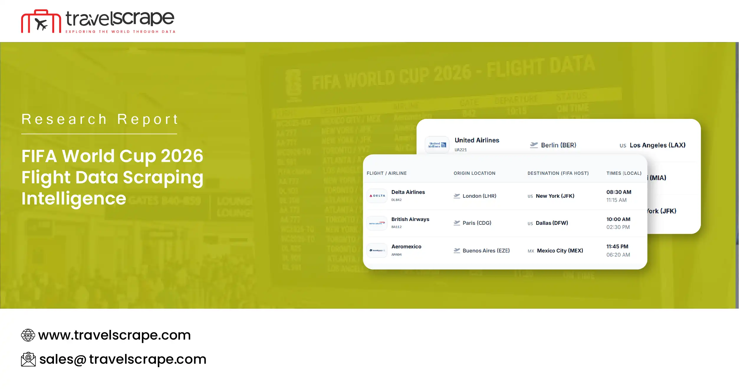 FIFA World Cup 2026 Flight Data Scraping Intelligence